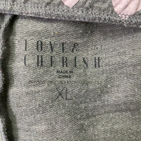 LOVE & CHERISH PINK HEART DRAWSTRING SHORT XL - Picture 6 of 16